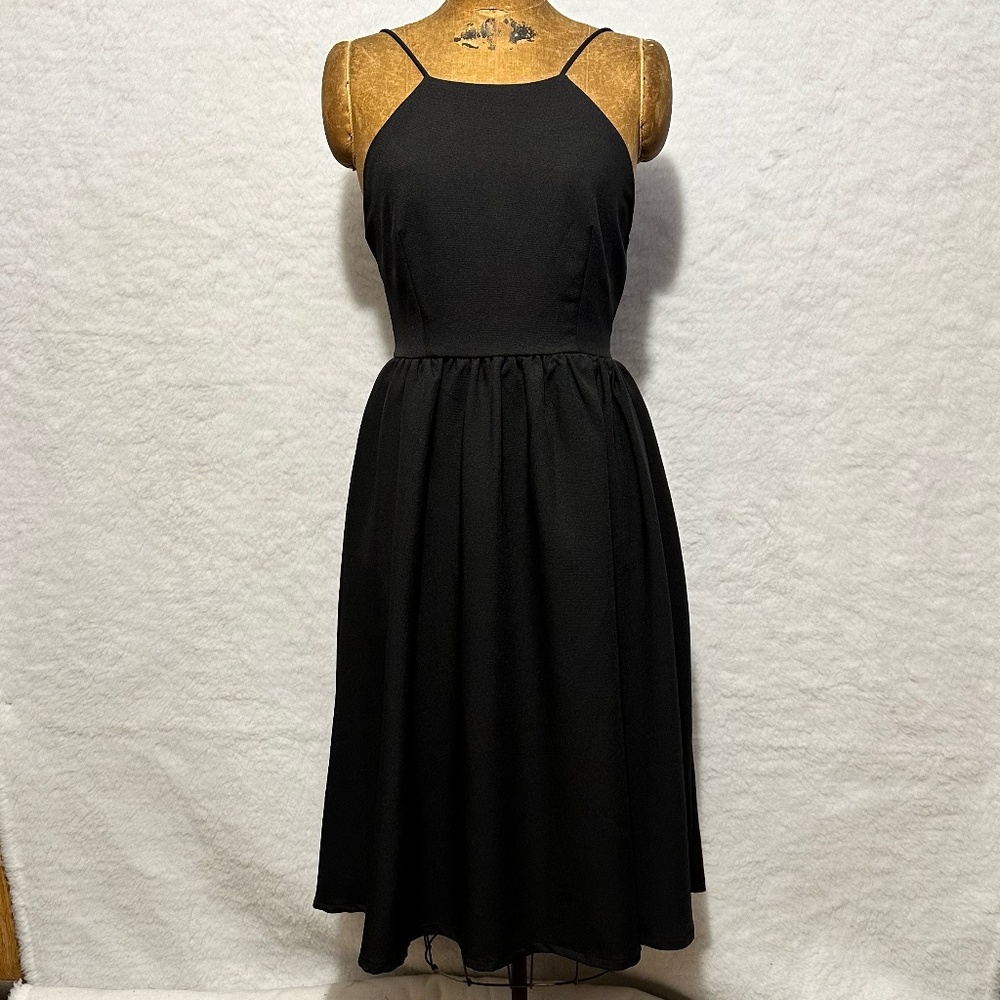 Ina Black Backless Dress